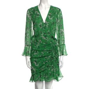 Veronica Beard Sean Floral Print Silk Dress